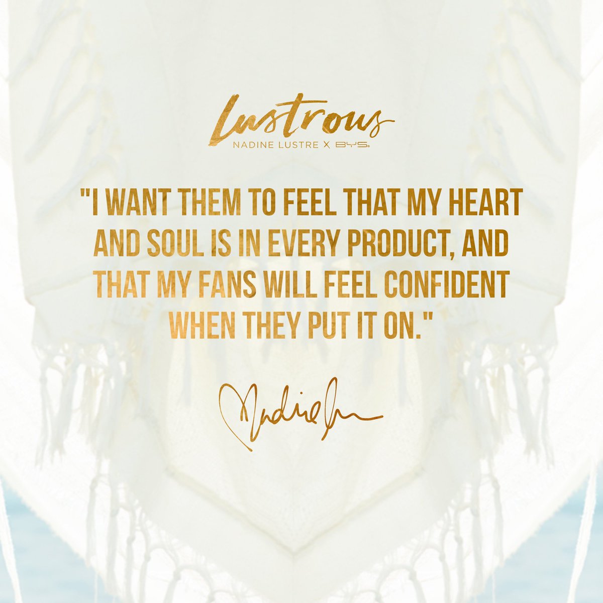 With Lustrous, Nadine and BYS Philippines have created a collection that gleams with passion — specially crafted to bring out your most confident beauty looks. #NadinexBYS #LustrousPH #NadineLustre #BYSPhilippines