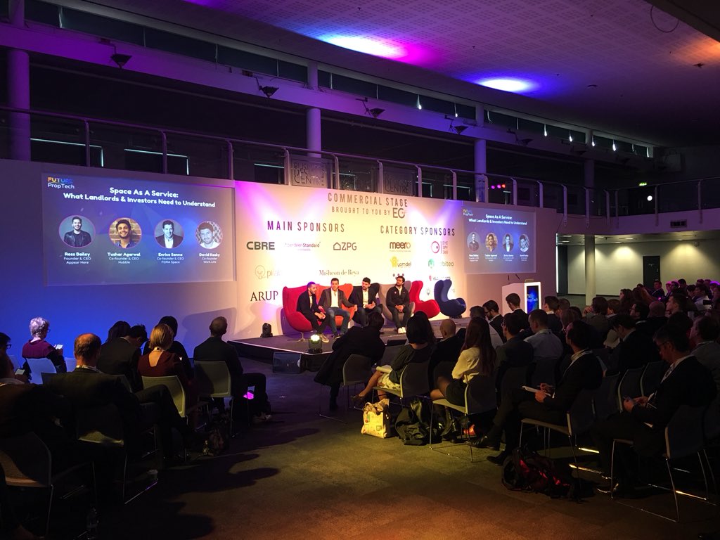 antonyslumbers's tweet image. The panel for @SpaceAsAService #PropTech2018