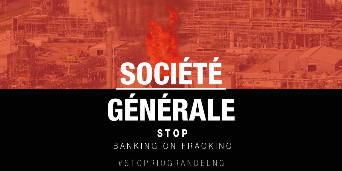 RobbieGillett's tweet image. Last year, France’s largest bank @BNPParibas announced it would stop supporting fracked gas projects and companies. Today, @SocieteGenerale is the leading global banker of North American LNG.  #StopRioGrandeLNG and #BreakTheFrackingCycle