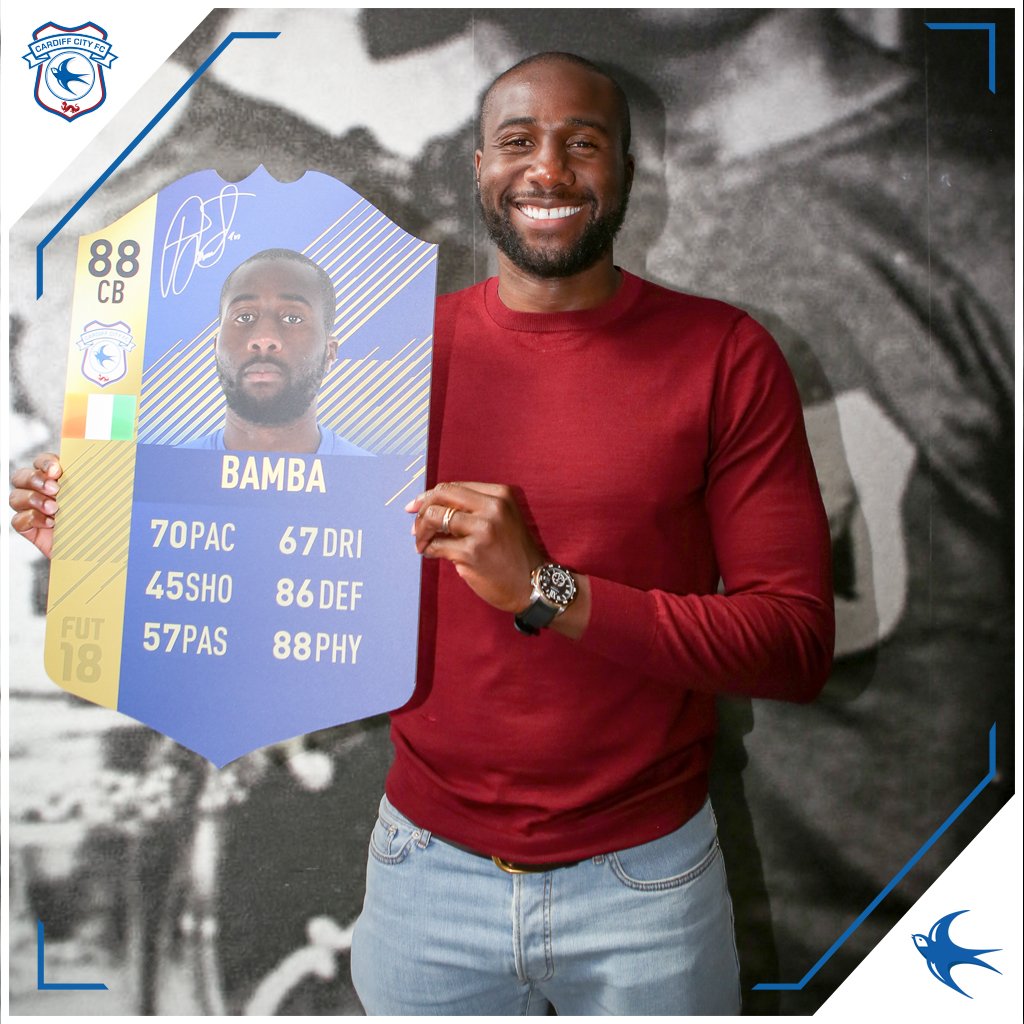 Sol Bamba with his @EASPORTSFIFA TOTS shield! 🏆

One of our lucky followers will win this signed shield! Simply RT this tweet before 3pm on Friday (04/05/18) and we'll pick a winner at random!

#CityAsOne 🔵⚽️🔵⚽️
