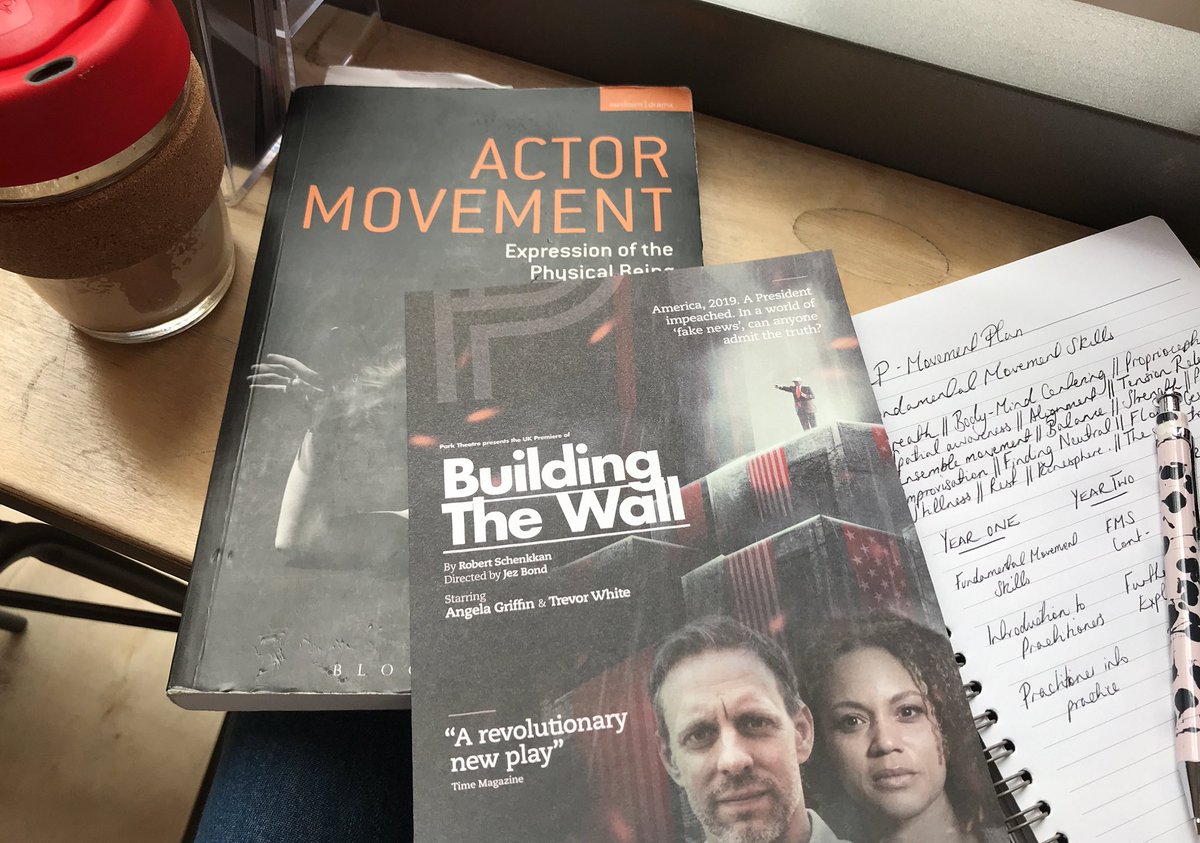 NatashaHarrison's tweet image. Today we’re gearing up for tech, dress and first preview of #buildingthewall @ParkTheatre I’m totally psyched!💥.. and getting some final term planning done in the mean time. (Today’s movement bible of choice is Vanessa Ewan &amp;amp; Debbie Green’s Actor Movement) .. #movementdirection