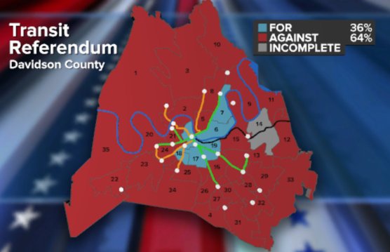KayBrooks's tweet photo. THIS @NC5 image is what I'm talking abt. See all that red? The people in red areas r Nashvillians too! They pay taxes. They vote. Past time to be concerned abt them &amp; their needs. Get/move  jobs out there &amp; u'll relieve congestion downtown. https://t.co/JtMKAStzXe