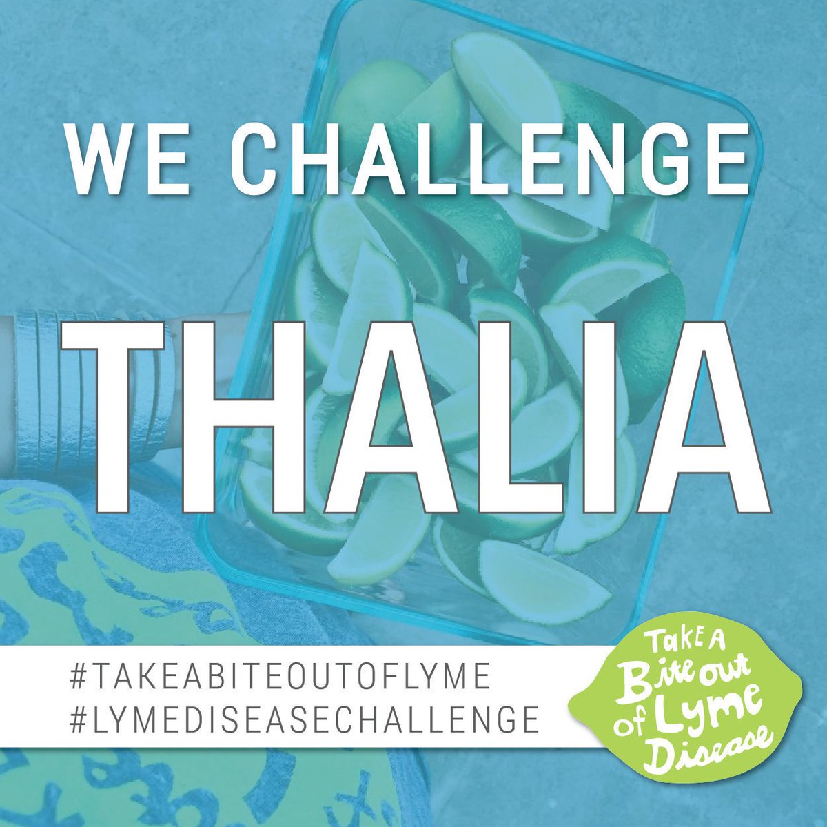 Usted ha sido desafiado a #TakeABiteOutOfLyme <a href="/thalia/">Thalia</a>!  Por favor, tome un bocado de limón para difundir la conciencia y la esperanza! <a href="/cohengive/">Steven & Alexandra Cohen Foundation</a> facebook.com/cohengive/vide…