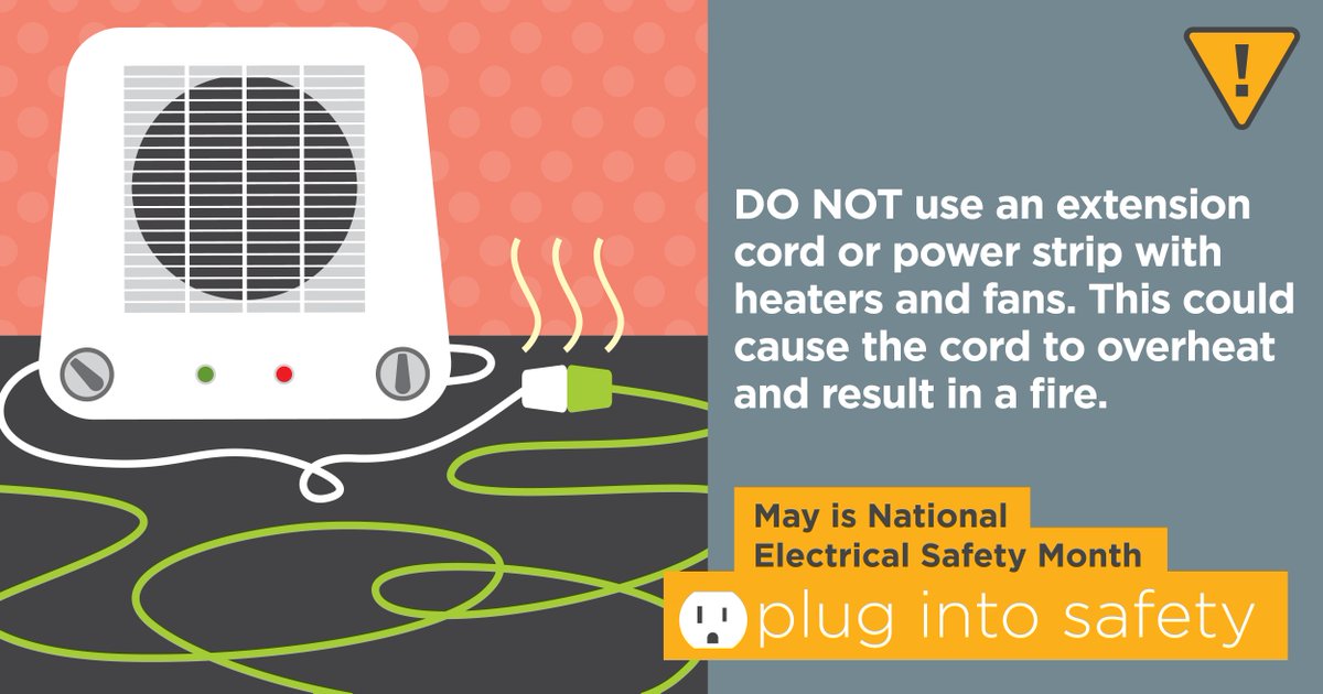 HabershamEMC's tweet image. If you’re relying on extension cords and power strips for small appliances and electronics, it’s probably time to call an electrician! Remember: Your home has a limit for how much electric load it can handle.