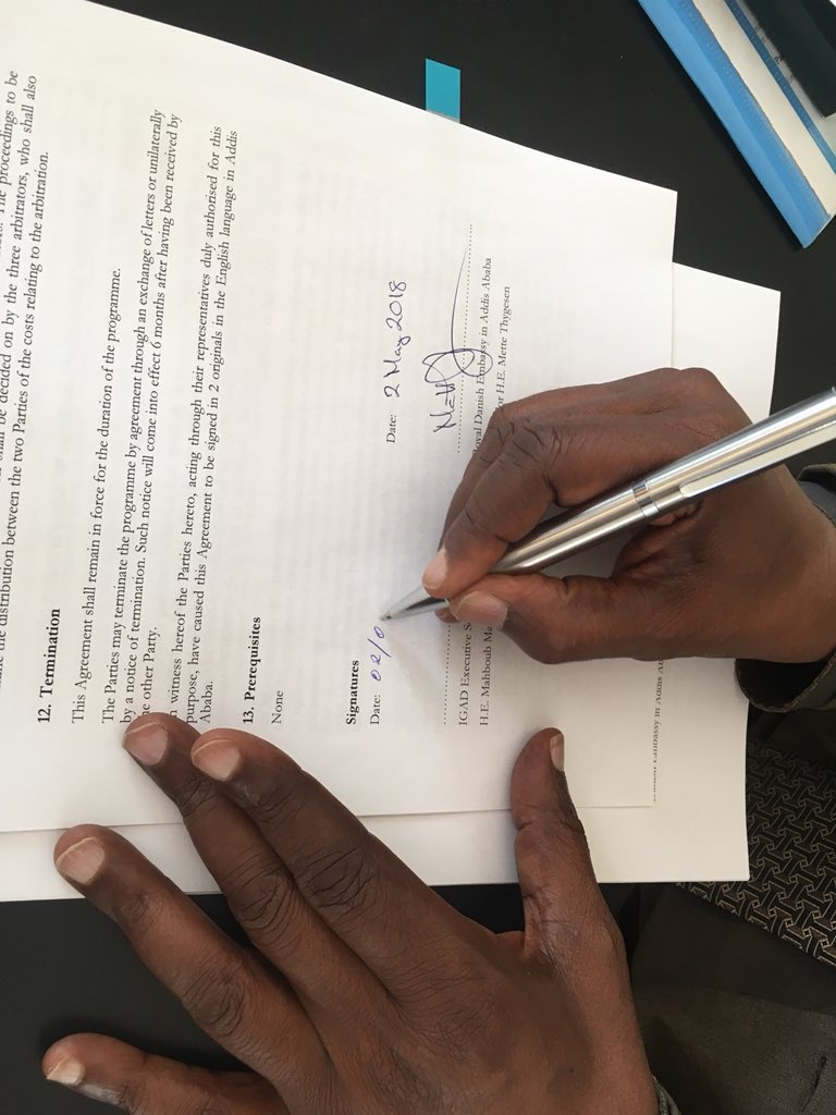 DKambInAddis's tweet photo. While we wait for peace in #SouthSudan, documentation of violations of the peace agreement is crucial. Must limit atrocities and prevent impunity. Through #dkaid we support #CTSAMM in reaching out to civil society and building trust. Thanks to Ambassador Wais and his team #IGAD https://t.co/Z0eQ6B63A9