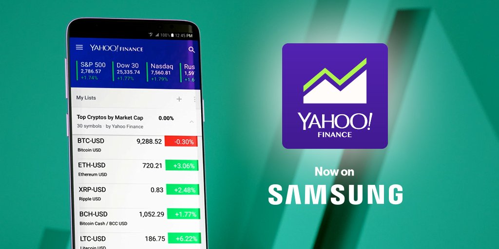 Yahoo Finance (@yahoofinance) on Twitter photo Proud to be part of the <a href="/Oath/">Verizon Media</a> team powering the best content on the new <a href="/Samsung/">Samsung Electronics</a> #GalaxyS9 bit.ly/2JM0Yv1 #buildyourbrand Proud to be part of the <a href="/Oath/">Verizon Media</a> team powering the best content on the new <a href="/Samsung/">Samsung Electronics</a> #GalaxyS9 bit.ly/2JM0Yv1 #buildyourbrand