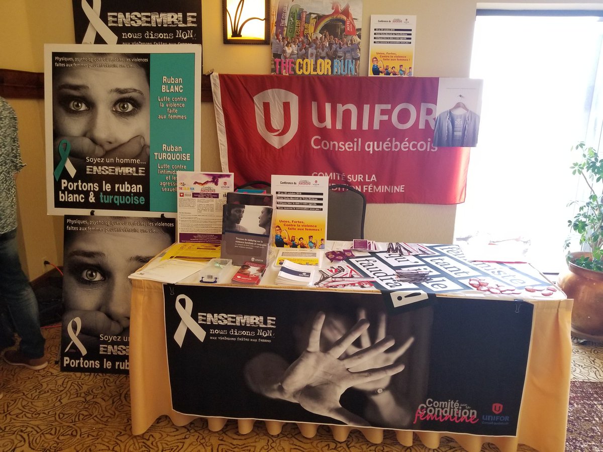 Table du Comité sur la condition féminine @uniforquebec @UniforWomen #uniforquebec #conditionfeminine