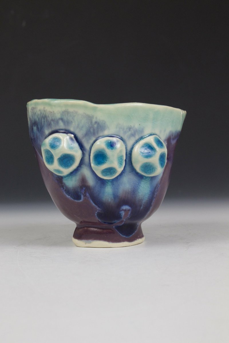 LilBeeDesign's tweet photo. Excited to share the latest addition to my #etsy shop: Aquamarine and Purple Textured cup https://t.co/2c9BKsXk64 https://t.co/FANsrl1jEN