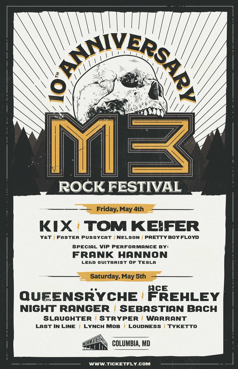 mitchlafon's tweet photo. I have a pair of tickets to giveaway to this year’s M3 Rock Festival in Columbia, Maryland. Simply retweet, tag @M3RockFestival and add #IWannaRockAtM3 for you chance to win! https://t.co/UOsyBCCpC5
