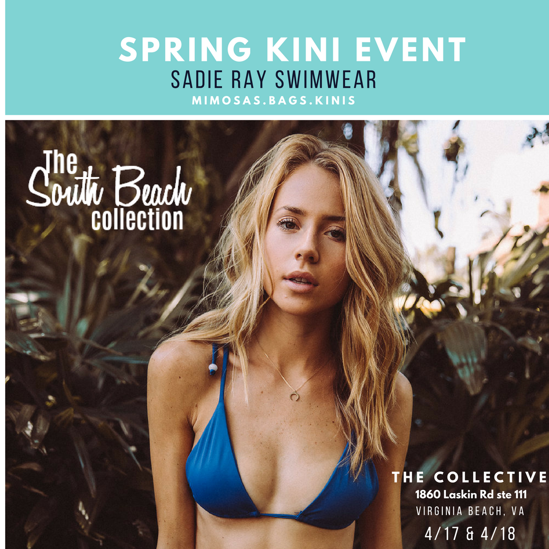 sadierayswim's tweet photo. #kinilovers-  Let us pour you a mimosa while you take sneak peak of the exclusive SRS South Beach Collection! All you have to do is pop into The Collective and try on a kini. If you do, you’ll receive a FREE swimware wet bag! 
Event link : https://t.co/rEFqXYQ34k https://t.co/bQJmmb0ckS