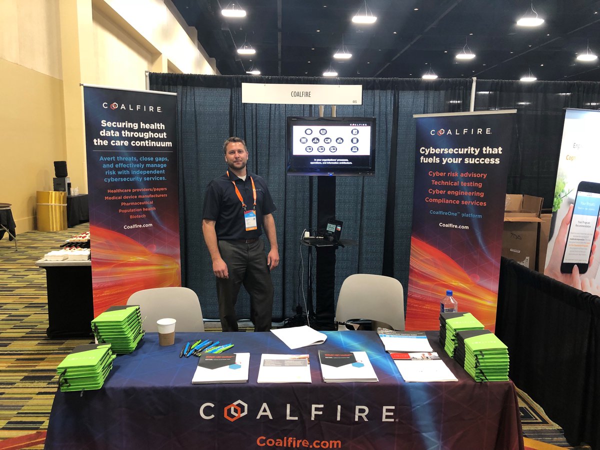 coalfire's tweet photo. Stop by booth #445 at #BlueNationalSummit #BCBS to talk #cybersecurity #healthIT #infosec #healthcare https://t.co/MbVKOs2set