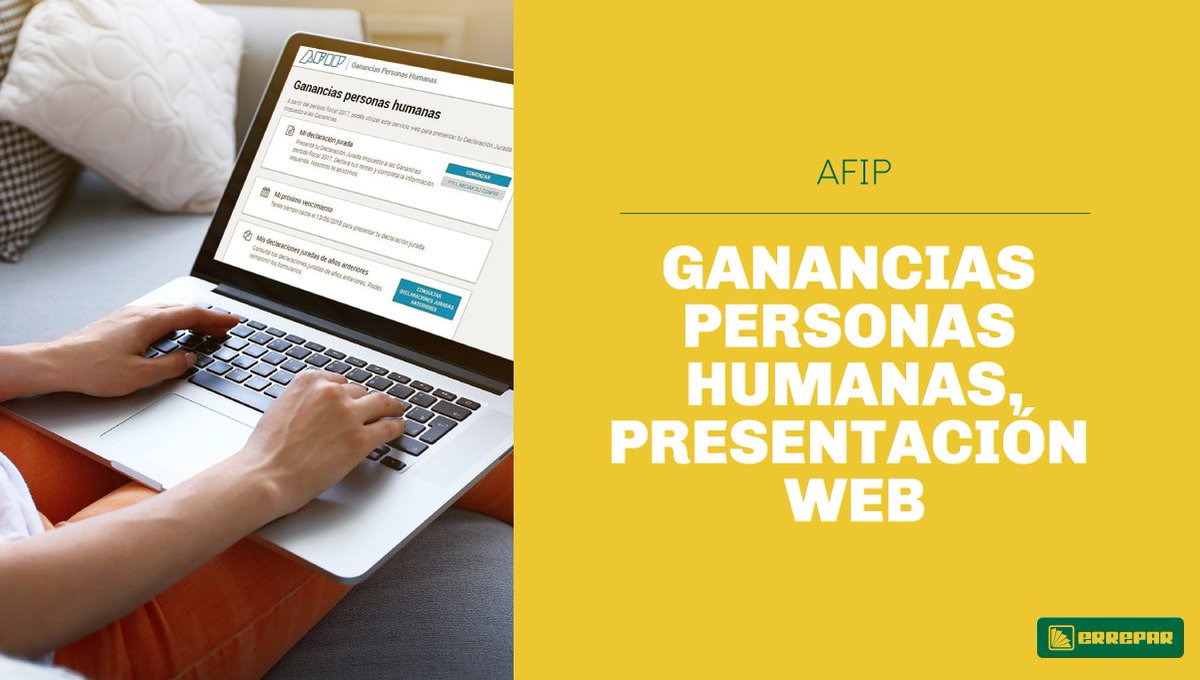 errepar's tweet photo. #AFIP a partir de mañana se encontraría disponible el servicio #GananciasWeb #PersonasHumanas para efectuar la carga de datos de la #DeclaraciónJurada2017 
 mientras que la posibilidad de presentarla estará disponible a partir del próximo lunes 7 de mayo https://t.co/iLhGBRwUs7 https://t.co/lUFQNPTtwD