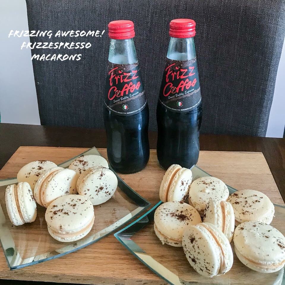 HowYouFrizzin's tweet photo. Michelle Bautista took #howufrizzin to a whole new level ! Too excited to try these espresso FRIZZARONS ! #macarons #HowDoYouFrizz 😋☕️😎 https://t.co/pcBaDnI9cx