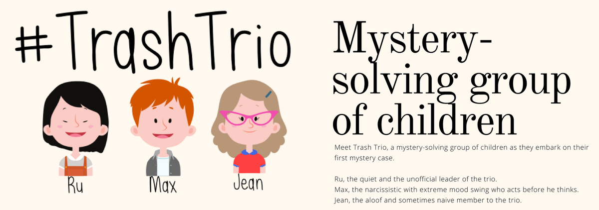 dilchh's tweet image. You guyyyysss!!! Thoughts on the banner for our #TrashTrio series. Feedback on the characters' trait. I'll upload mine, after I got me some feedback on the design. Cheers! @_salarymanblues @fideleung