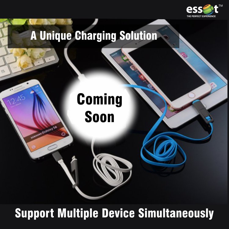 essotglobal's tweet photo. It will clearly reduce the number of chargers for multiple devices. 
#Essot #Charger #Charging https://t.co/Lrg4C0g49d