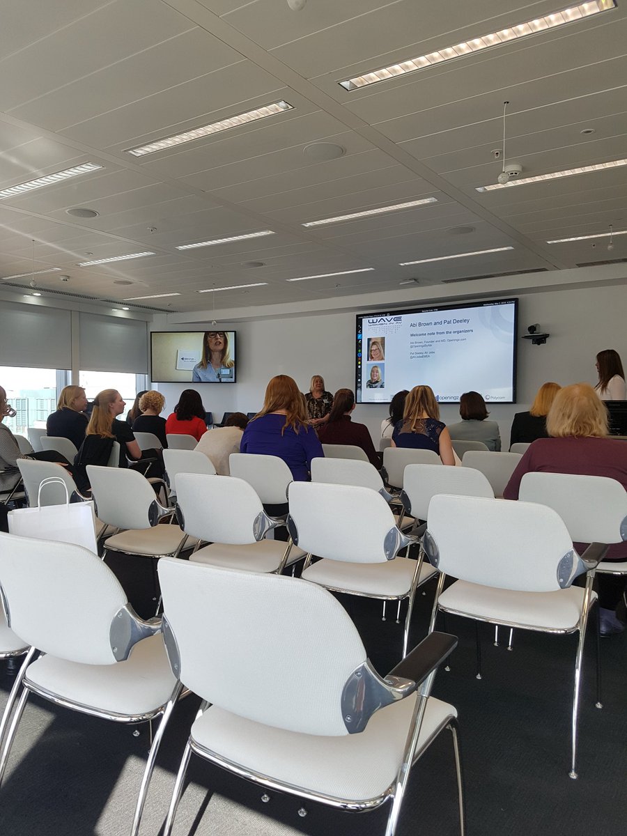 StoneCollab's tweet photo. We are proud to be hosting the women in AV event here at #polycomemea with @openingzbyabi and Pat @avjobsemea https://t.co/4t4iSfK1la