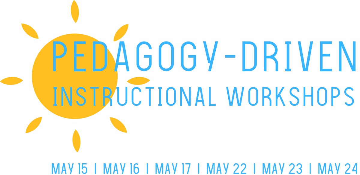 There's still time to register for our May Pedagogy-Driven Instructional Workshops! This year’s program includes curriculum-based workshops on topics such as active learning, curriculum design, and grading strategies. Learn more and register here: edspace.american.edu/mayworkshops