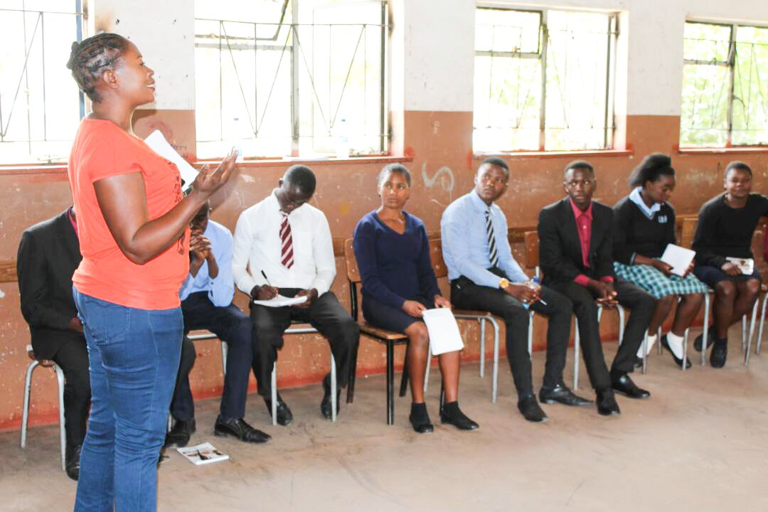 RestlessZambia's tweet photo. Pupils have continued to learn about important skills such as interpersonal, conflict resolutions and communications skills.  Below are  highlights of Day Three of the Voice for Action career camp activities that happened today.
#makinginformedcareerdecisions  
  #YOUTHPOWER https://t.co/k61jvpZZ66