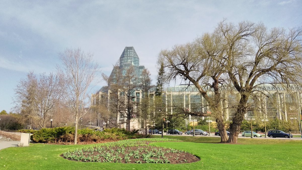 1MillionTulips's tweet photo. One Million Tulips.  Ottawa Tulip Morning Preview #Tulips Canadian Tulip Festival #May 11th - 21st 2018 Major's Hill Park.  Tulips are Sprouting.  Hot day at +16  #FloralShow #TulipsInCanada #tulipsinholland #TulipParade https://t.co/n3GN6Y1pK9