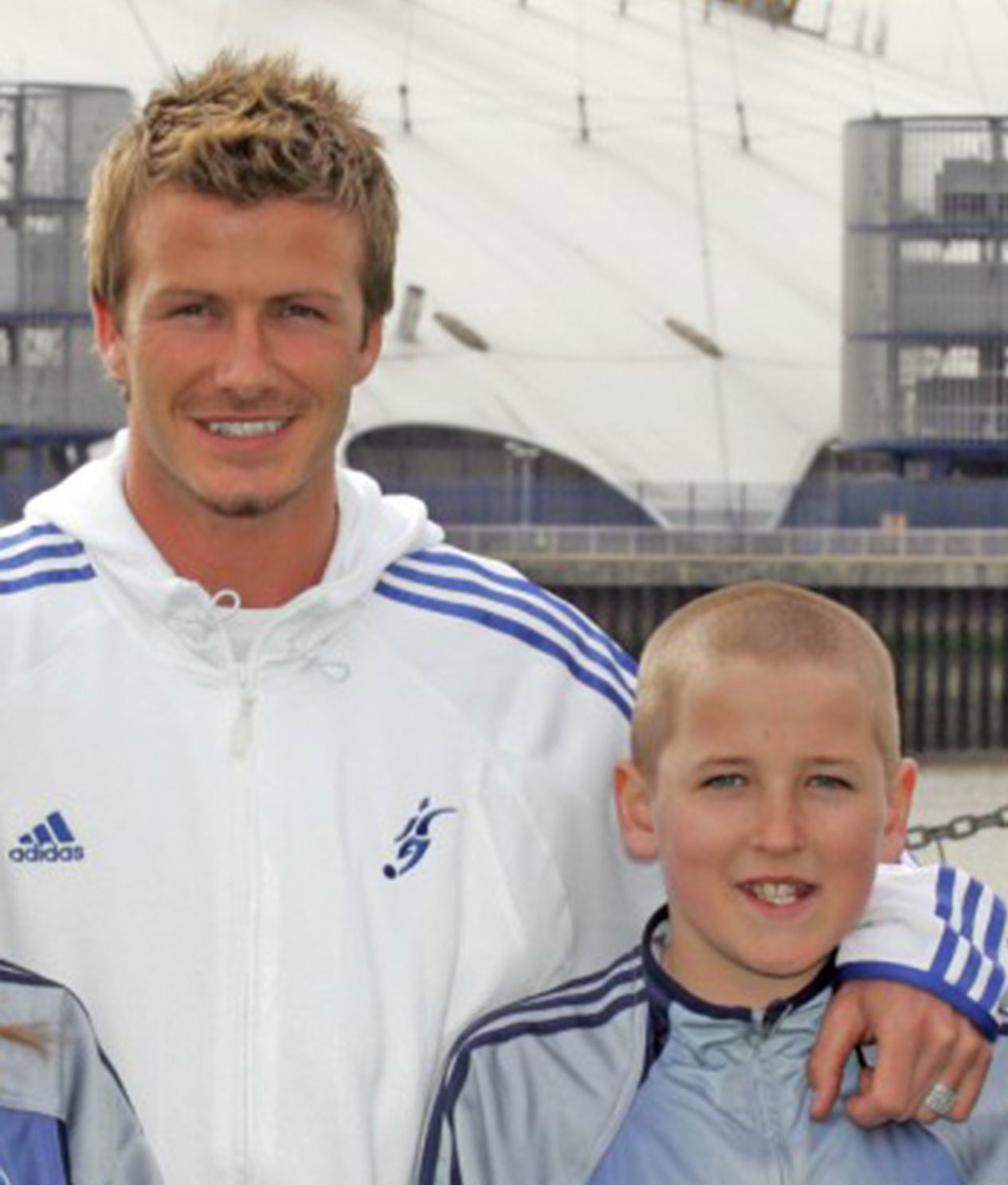 A very happy birthday to David Beckham.  Here he is with a young Harry Kane.  by 