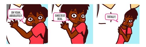 EditingCo's tweet image. Today on the #TECBlog, @jeanmathew_ chats the quirks and conundrums of #editing comics! (Featuring excerpts from her &quot;Brown Kid in Korea&quot; #comic book 🐥📚!) Read it here: bit.ly/2FEaiyQ