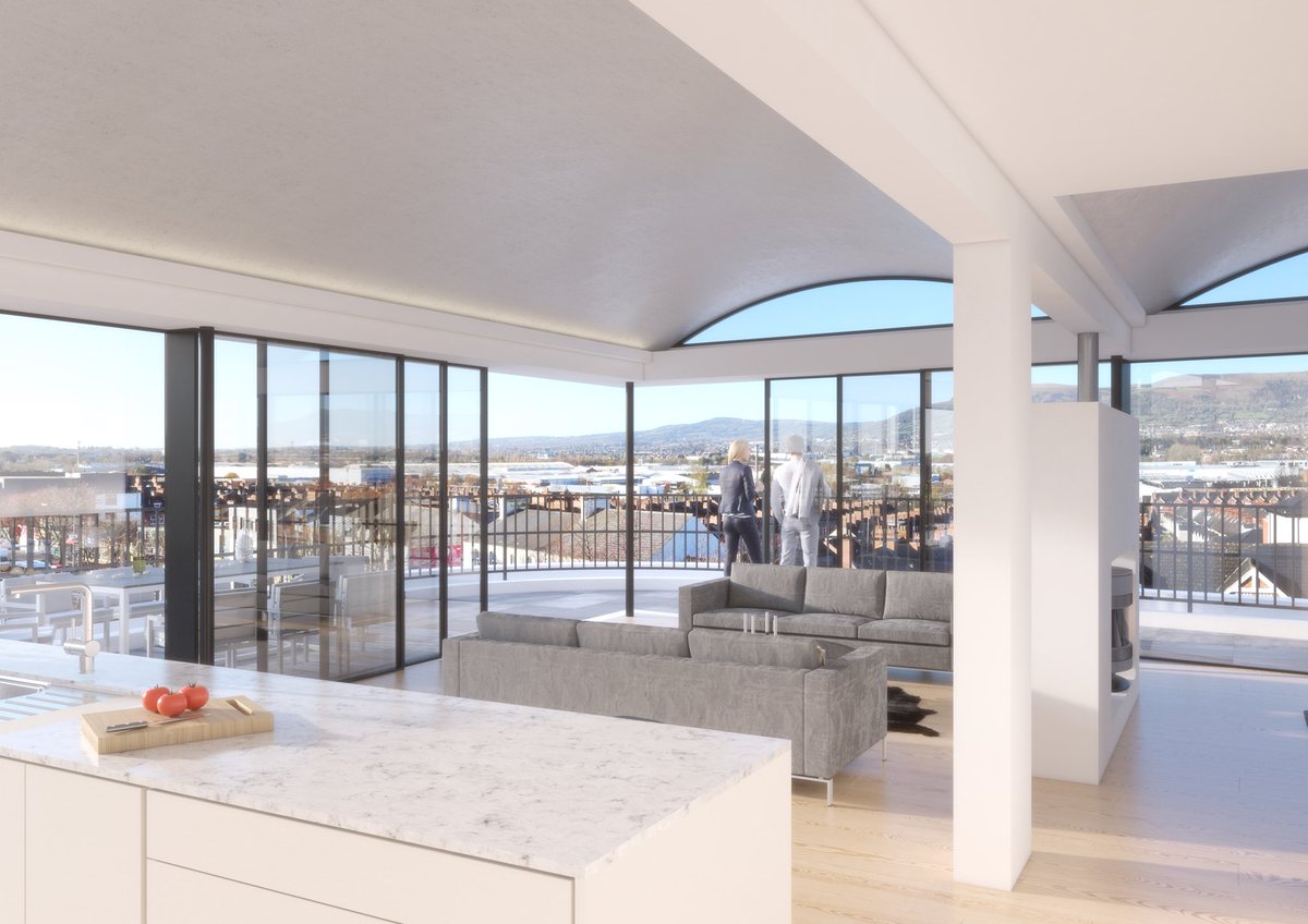 RobertMulligan5's tweet photo. Pleased to have obtained planning for a much improved scheme at Malone Exchange, Belfast including an incredible penthouse unit with views across the city. Thanks to @MMAS____ &amp; @strategicplnng working with @belfastcc planning dept to get this application approved so quickly. https://t.co/FGRHtZeKUP