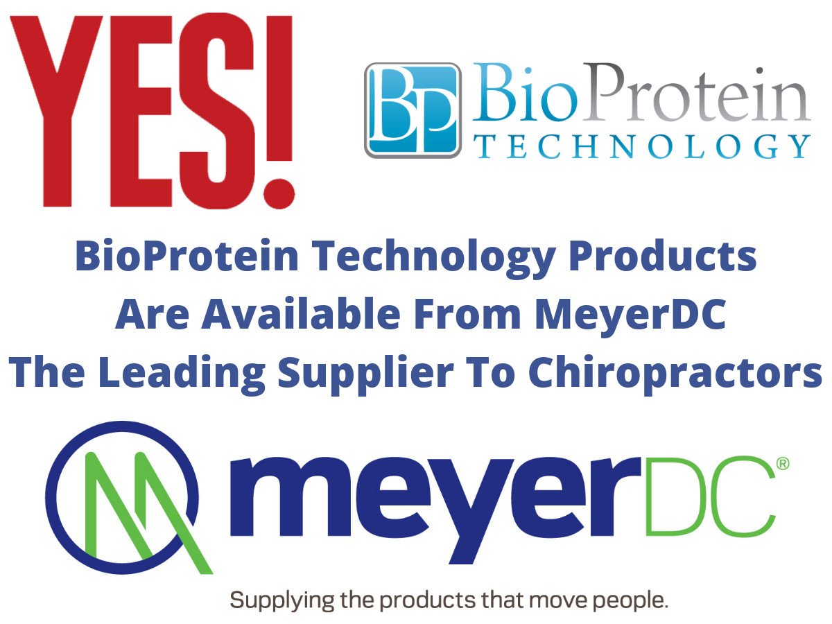 YES! The BioProtein Technology line is conveniently available through your favorite chiropractor supplier, MeyerDC. #chiropractic