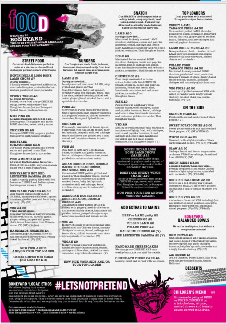 BoneyardUK's tweet photo. New menu..!!! It’s unreal... https://t.co/IWLjMfF8af https://t.co/mpsKq2kQvd