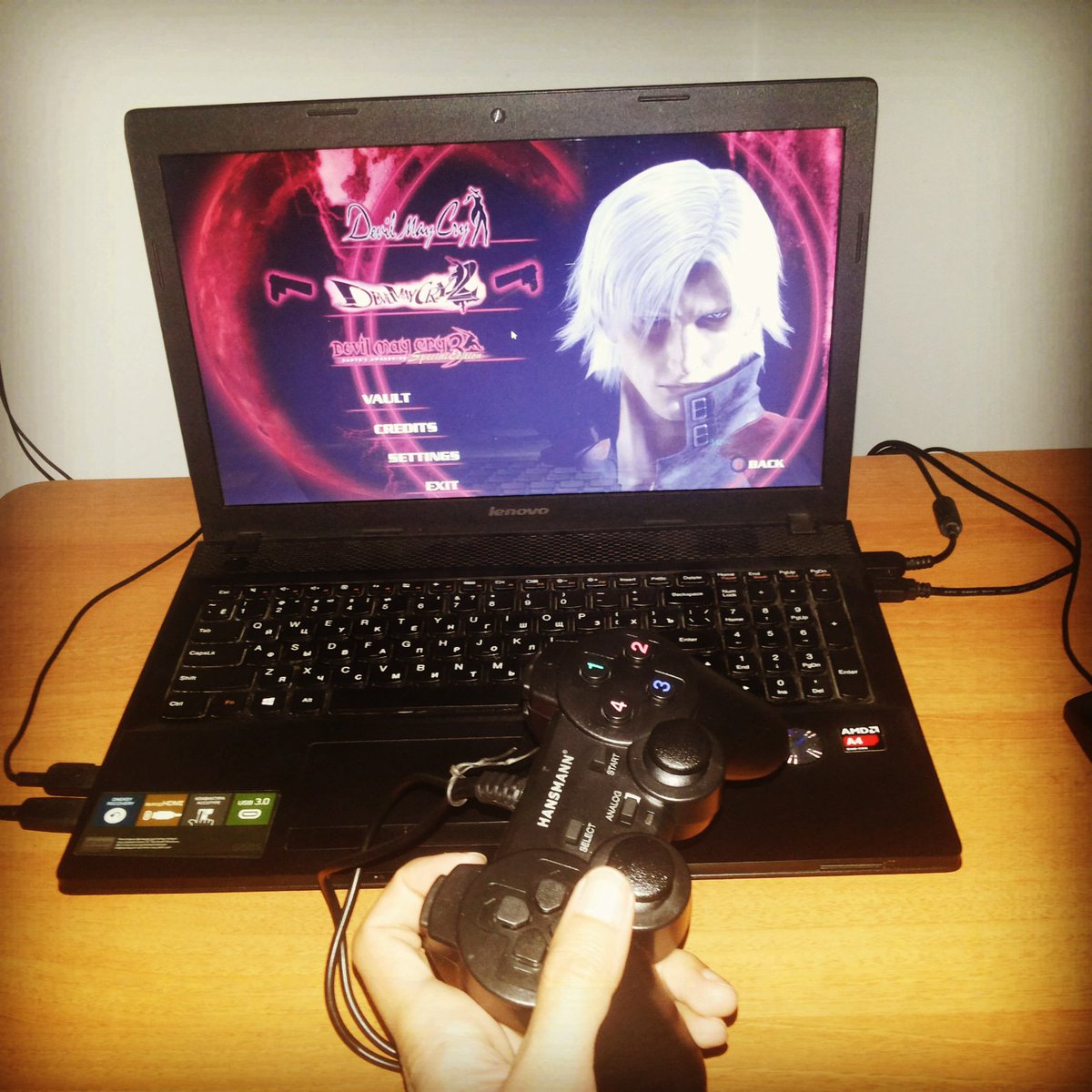 VideoGame52's tweet photo. I finished the first episode of Devil May Cry HD Collection. In the second part.
#Gamer: @Edalet_Ekberov
#DevilMayCry #HD #Videogame #videogames #Azerbaijan #pcgame #pcgamer #pcgames #pcgaming #Dante #vg52 https://t.co/jJ5g70PFEj