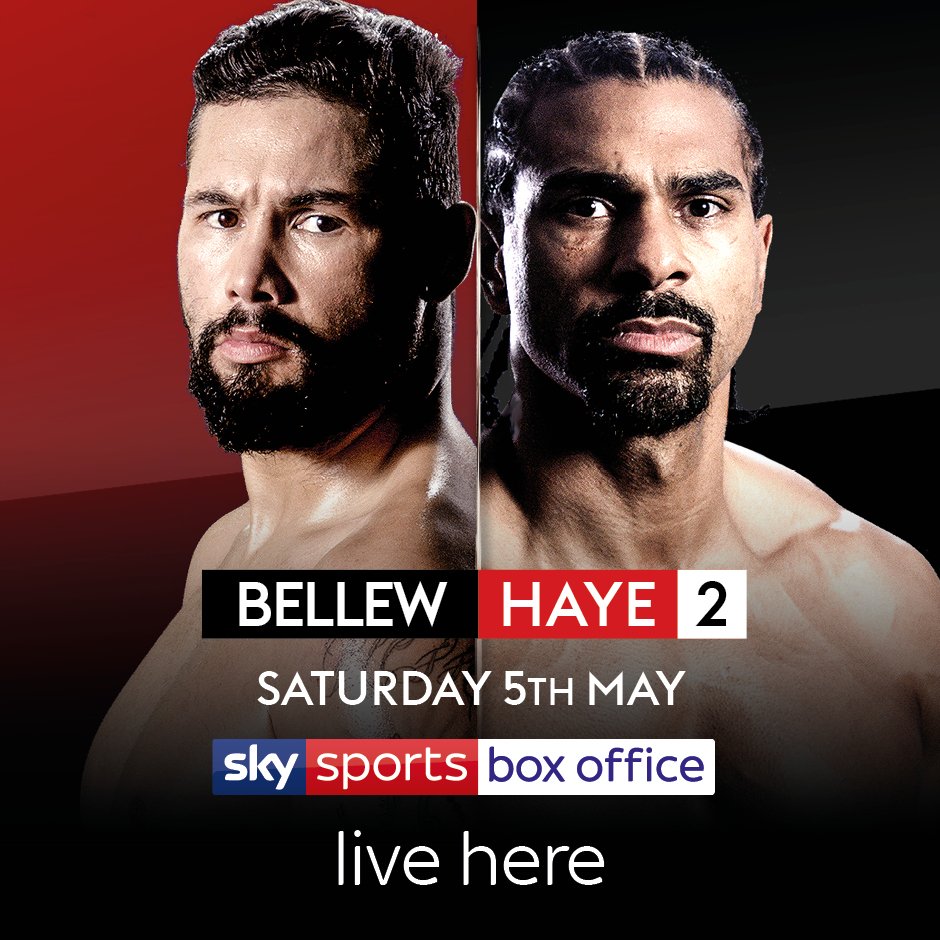 SkySportsPub's tweet photo. It’s the heavyweight rematch your customers have been waiting for as Tony Bellew and David Haye return to London’s O2 Arena. To bring the fight to your venue, click here https://t.co/CA2Flap7UJ https://t.co/kQWQo9gLNF