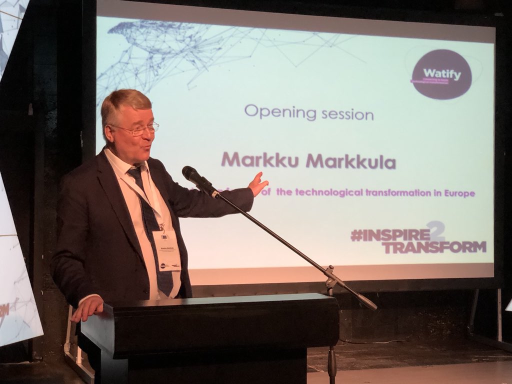 watify's tweet photo. Markku Markkula Committee of the Regions @EU_CoR is itself inspiring #innovation and transformation across the EU Speaking at #inspire2transform event at Space for Contemporary Dance and Performance @EU_EASME @EU_Commission @EU2018BG #Watify https://t.co/8LU2yjnMvq
