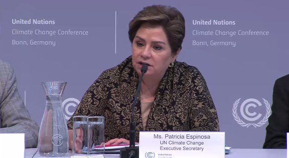 UNFCCC's tweet photo. #GCAS2018 will send a strong signal to govts meeting at #COP24 that biz is seizing the enormous opportunities addressing climate change has to offer +  will prepare the stage for securing a successful outcome of the 2019 climate summit convened by @antonioguterres - @PEspinosaC https://t.co/zvoVjxwG9o
