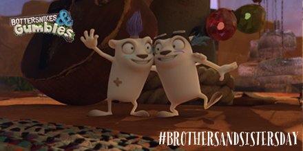 _Bottersnikes's tweet photo. Brothers &amp; Sisters make the best friends! Happy #BrothersandSistersDay! #BottersnikesandGumbles #Merri #Jolli #Siblings #KidsCartoons #KidsComedy https://t.co/iDEaGmsqZE