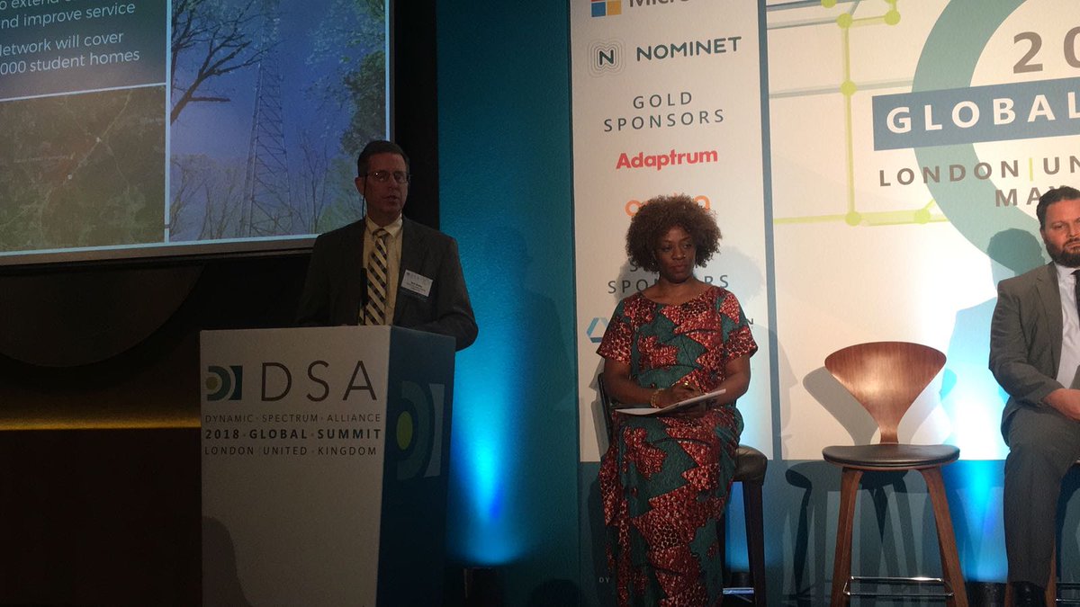DynamicSpectrum's tweet photo. Bob Bailey, Executive Director @SOVA_TVWS begins with: “If we’re not solving real people’s problems then all we’re doing is interesting things.” #DSA18GS https://t.co/PL8IfjGTJw