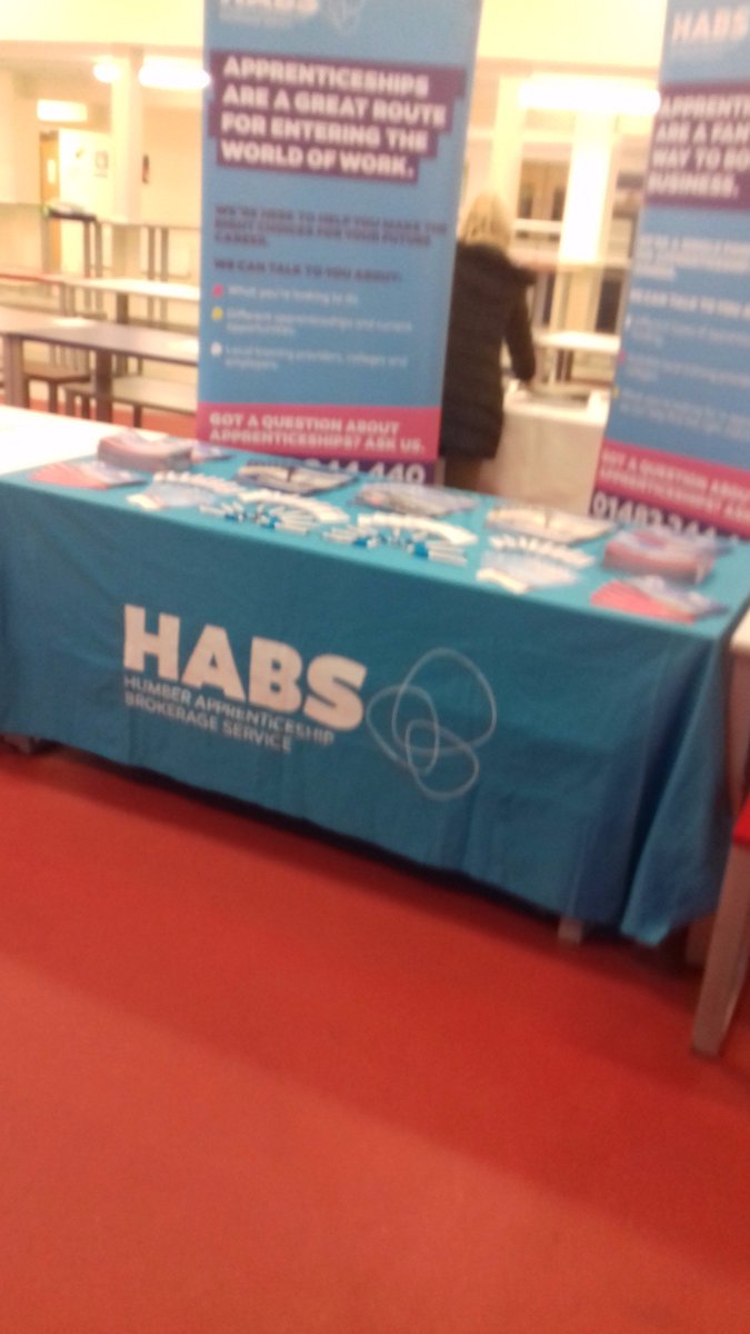 Scunthorpe jcp in the rain yet people still attending appointments. Let's get them on apprenticeships by partnership working