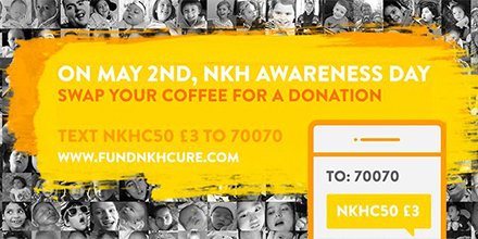 ellyrarg's tweet photo. Also - we're asking people to pass in their morning starbucks and donate £3 instead - it all goes to NKH Research! https://t.co/e3U15pZRYT