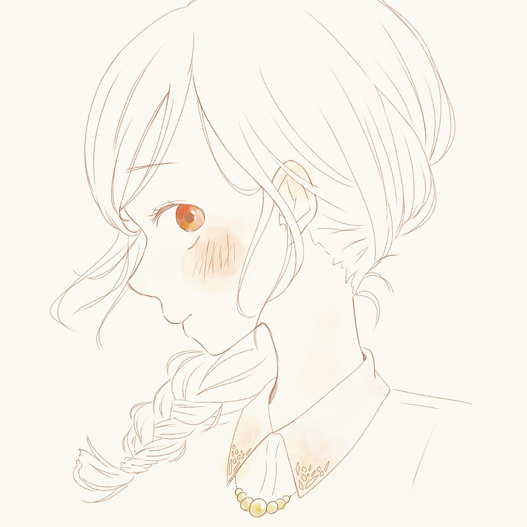 ね あ 久しぶりの絵 女の子のイラストだけで興味を持ってくれる方へ届け 横顔 オレンジ 三つ編み ね あ 久しぶりの絵 女の子のイラストだけで興味を持ってくれる方へ届け 横顔 オレンジ 三つ編み