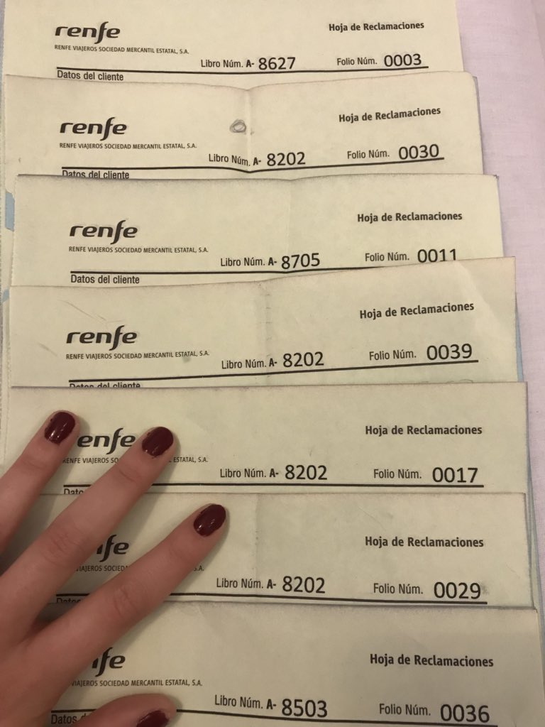 <a href="/CercaniasVLC/">Cercanías València</a> <a href="/PedroMa30689911/">Pedro Martínez</a> <a href="/betty_espaguety/">Betty espaguety 💙💚</a> <a href="/maitesj1042/">Maitesj@</a> <a href="/RenfeMeMata/">Sufridores De Renfe</a> <a href="/JuliaMC19/">Júlia Màniga Curta</a> <a href="/SufroMadrid/">SufroMadrid</a> <a href="/SalvaCercanias/">Salvemos Cercanías #QueremosTren</a> <a href="/Renfe/">Renfe</a> <a href="/Adif_es/">Adif</a> <a href="/idlserna/">Iñigo de la Serna</a> <a href="/CercaniasMadrid/">Cercanías Madrid</a> Os aseguro que no! No me han contestado a ninguna y algunas son de Diciembre de 2017, y no contestan al Defensor del Pueblo, van a su bola... 😪