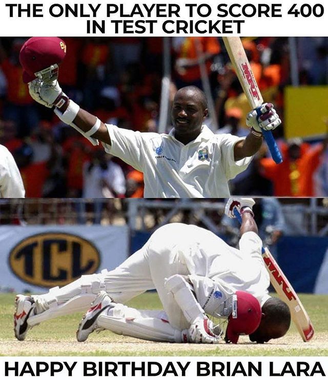 Happy birthday Brian Lara.  