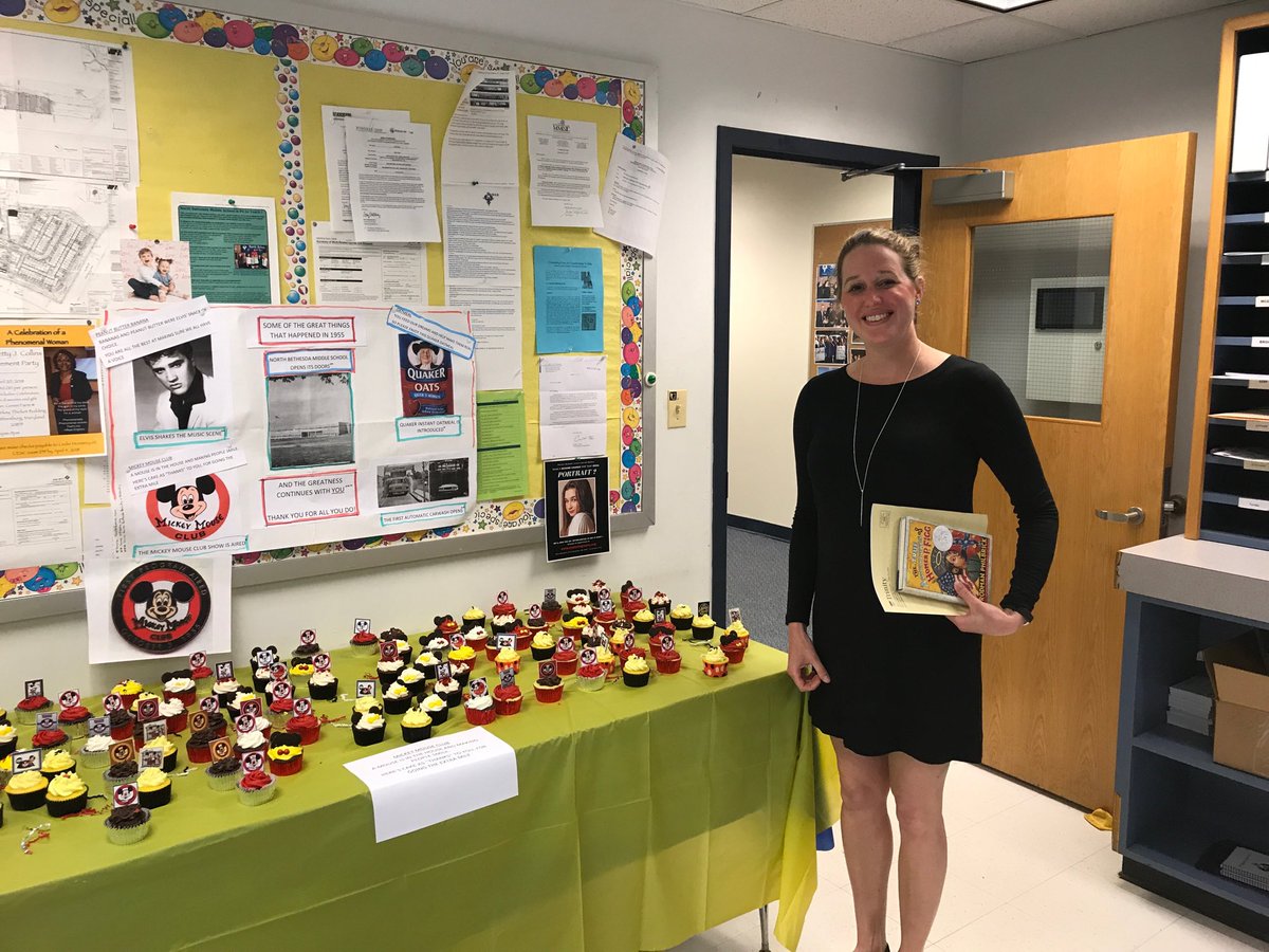 mcpsNBethesdaMS's tweet photo. 1955 theme to celebrate NBMS teachers! Grateful for our wonderful PTSA😆 https://t.co/7t272LUDm5