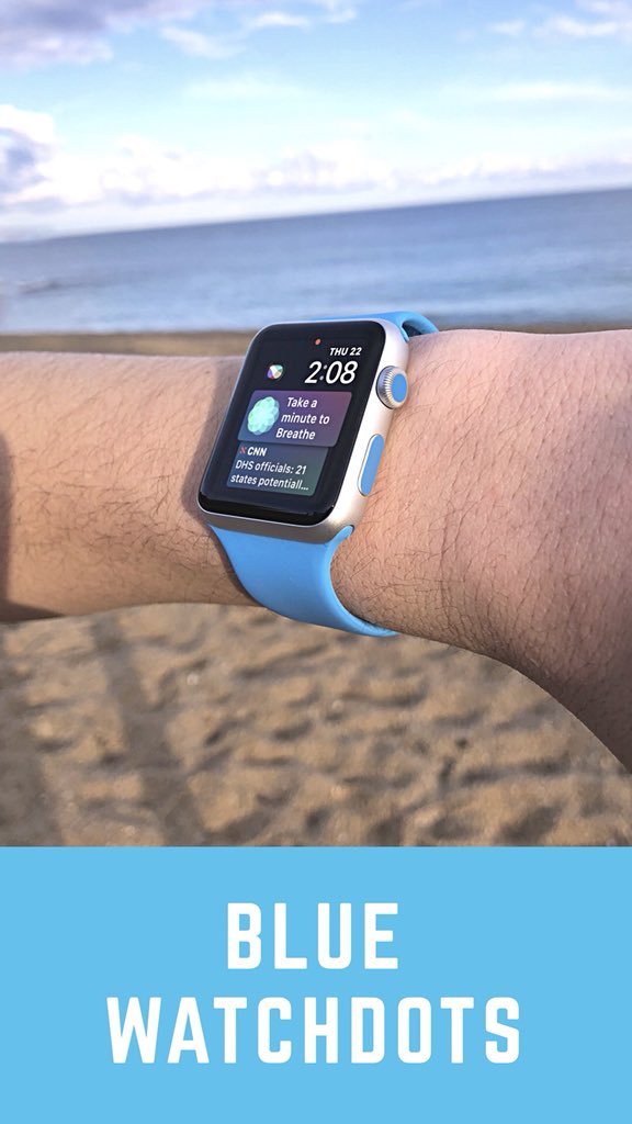 watchdots's tweet photo. Blue WatchDots match your blue sport band perfectly! #watchdots https://t.co/4IZ5lKTdjl