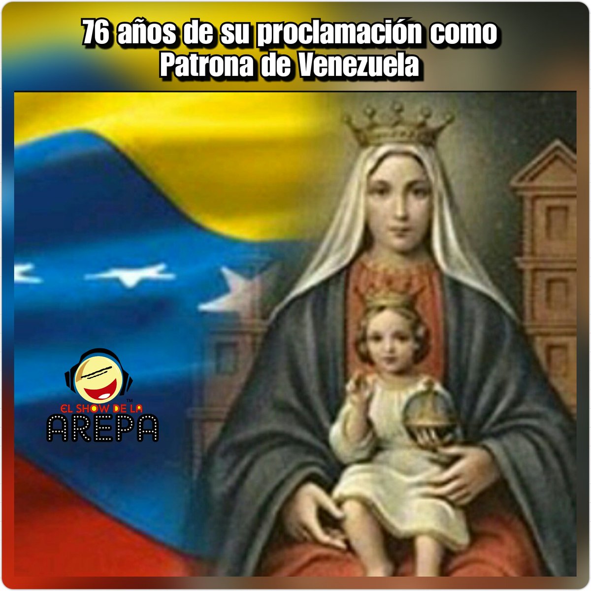 ShowArepa's tweet photo. :: VIRGEN DE COROMOTO ::

Hoy ... 2 de Mayo https://t.co/Tb9U8f8cQM