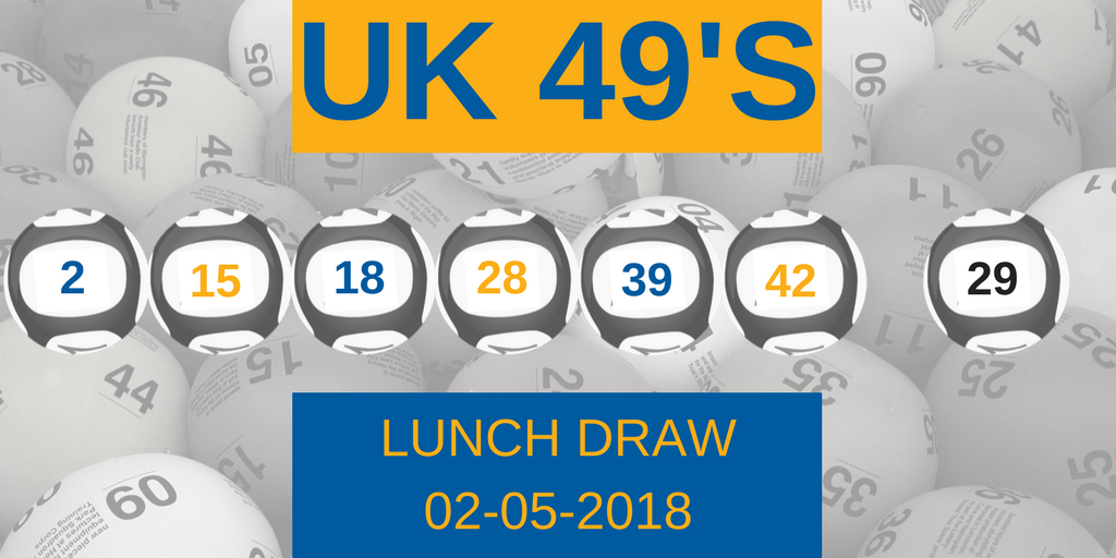 TabSouthAfrica's tweet photo. Check out today's UK49s Lunch Draw result... #UK49s #BWNumbers #Getinthere https://t.co/tDBpRLGfUl