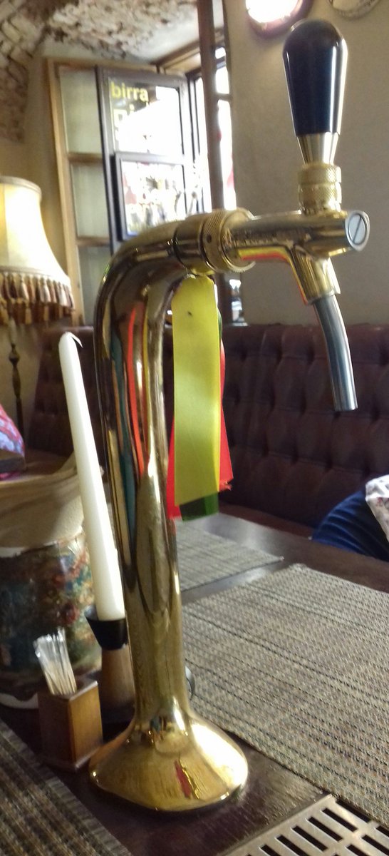 IanNottage's tweet photo. @DianecampChef @elliotthayes!@LeeMaycock1 gotta love a pub that brews it's own beer  (all 10 types) AND has a beer tap on each table #selfservice #Vilnius https://t.co/45hhCXjBOt