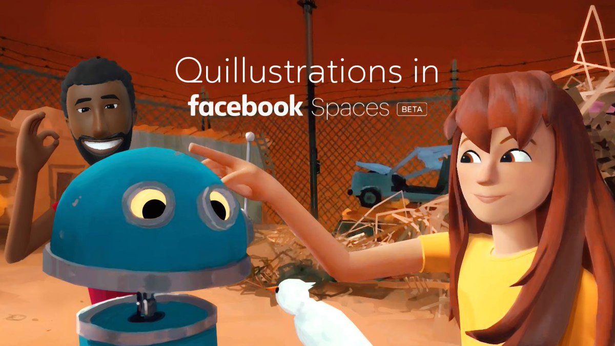 RtoVR's tweet image. &apos;Quill&apos; Artwork Can Now Be Shared With Friends in &apos;Facebook Spaces&apos; ow.ly/gH6030jMTS4 @_MikeBooth @gorosart