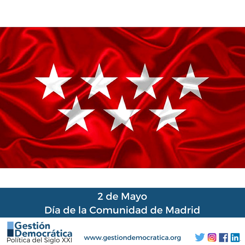 GDemocraticaESP's tweet photo. 🗣2 de Mayo | Día de la Comunidad de Madrid
Desde Gestión Democrática felicitamos a los madrileños en el día de su Comunidad.

#2deMayo #DíadelaComunidaddeMadrid #Madrid https://t.co/UMUPcLLsJq
