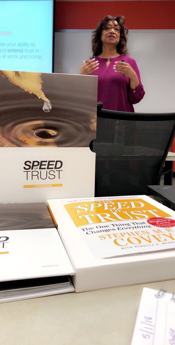 'It is better to trust and be disappointed once in awhile, than it is to distrust and be miserable all the time.' - Abraham Lincoln 

Great day with Mrs Anita Kelley to kick off May into action!! #NeverStopLearning #SpeedOfTrust #HtownHoldsItDown