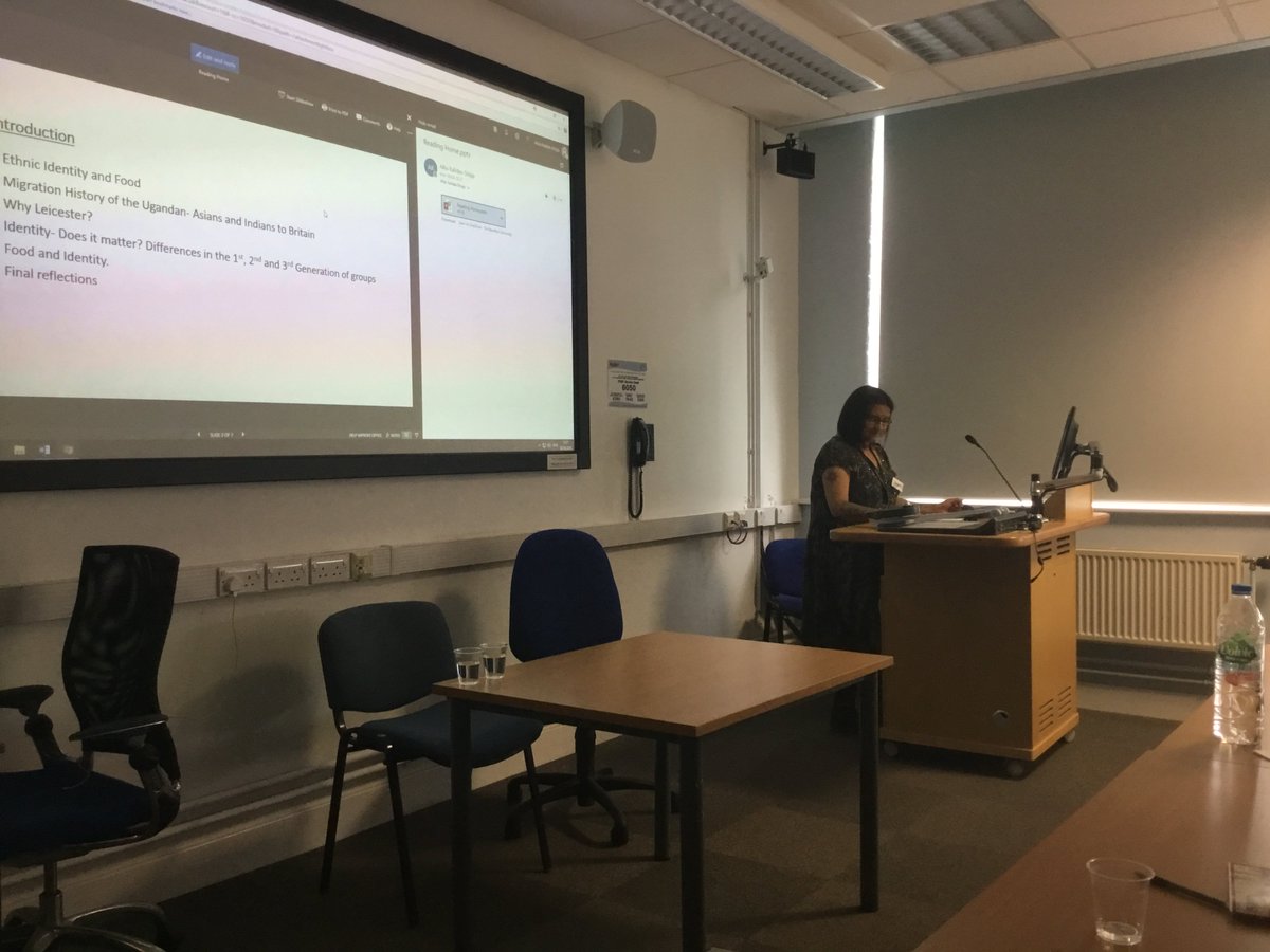 DMUHistory's tweet photo. Next up in the #DMUHumanities History panel is @ShippAlka on Gujarati African-Indians in Leicester https://t.co/6XKwuDavBb