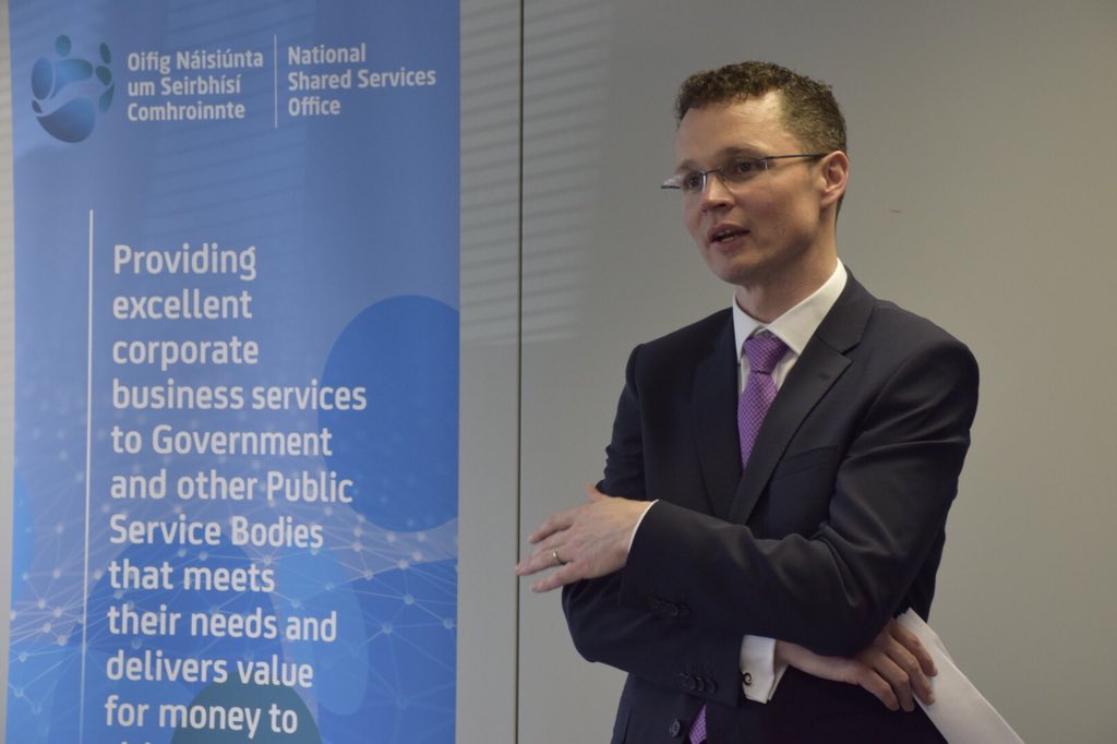 IRLDeptPER's tweet photo. Minister of State @podonovan with CEO of NSSO Hilary Murphy Fagan @SSCIRL at the celebration of completion of the Payroll Shared Services project.
Read it here: https://t.co/2QdK4qiNhe https://t.co/Jr1FNB8yhP