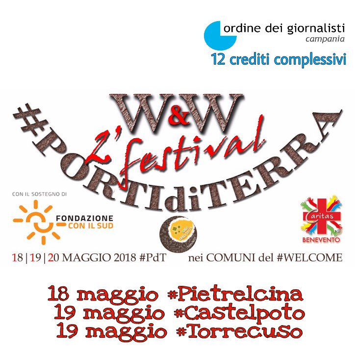 Da oggi ci si può iscrivere agli eventi del  #PortidiTerra #Festival per maturare #12creditiformativi per gli iscritti all'#OrdineGiornalisti <a href="/ODG_CNOG/">Ordine Nazionale dei Giornalisti</a> <a href="/GGiornalisti/">Giovani Giornalisti</a>
Grazie Presidente <a href="/o_lucarelli/">@OttavioLucarelli</a>  🤗
sigef-odg.lansystems.it/sigef/